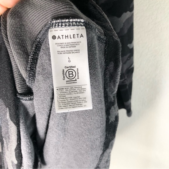 Athleta Balance Camo Sweatshirt Dress, L - Picture 7 of 10